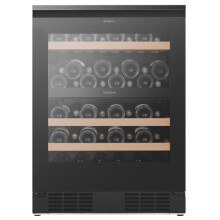 Teknix BITH2WCD60B 60cm Freestanding Undercounter Dual Zone Wine Cooler – in Black