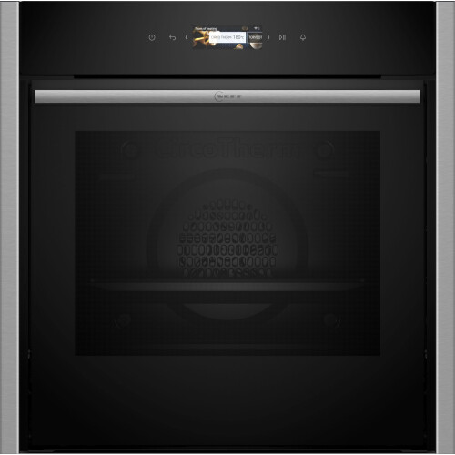 Neff N70 Slide and Hide B54CR31G0B Built In Electric Single Oven, Graphite Grey