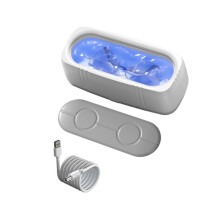 Nettoyeur de Lunettes à Lumière Bleue 360 - Nettoyage Automatique et Multifonctionnel - Utilisation USB - Nettoyage de Bijoux