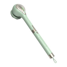 Brosse de Bain Électrique pour le Corps, Brosse de Bain Automatique, Rechargeable par USB, Brosse Rotative, Étanche, Manche Allongé, pour Types