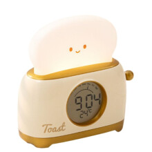 Lampe de Nuit Toast avec Fonction de Minuterie et Gradation Infinie Lampe LED à Intensité Variable 1200 MAh Veilleuse