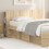 VidaXL vidaXL Headboard Cabinet with Storage Sonoma Engineered Wood 4