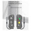 For  Wireless Joypad Controller with RGB Lamp Game Console L/R Handle Grip  Gaming Controller B 5