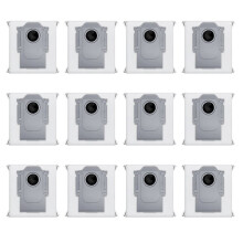 Lot de 12 Sacs à Poussière Compatibles avec L'Aspirateur pour Qrevo Curv 2 Flow - Pièces de Rechange et Accessoires - Sacs à Poussière