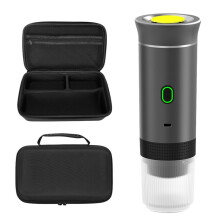 Machine à Expresso Électrique Portable avec Sac de  Cafetière Portable pour  Machine à Expresso Auto-Chauffante pour Voiture D