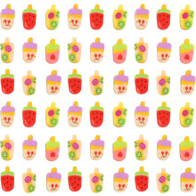 Confezione da 500 mini gomme da cancellare a forma di ghiacciolo alla frutta - Simpatiche mascotte da scrivania, premi per la clas