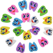 500 Gomme da cancellare a forma di dente - Gomme da cancellare in blocco per bambini, premi per la classe e premi per studenti di