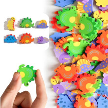 Grote verpakking cartoon dinosaurus mini gummetjes (200 stuks) - Leuke dinosaurus gummetjes voor beloningen in de klas en als cadeautjes op feestjes