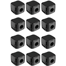 12-pack justerbar kabelhållare för skrivbord - magnetisk självhäftande kabelorganisatör och kabelhållare för HDMI