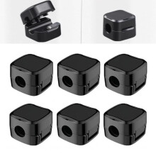 Set van 6 verstelbare kabelhouders voor op het bureau - Magnetische zelfklevende kabelorganizer en snoerhouder voor HDMI-kabels