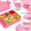 Στεγανό Bento Lunch Box για παιδιά - Δοχείο φαγητού 4 θέσεων για το σχολείο, 4
