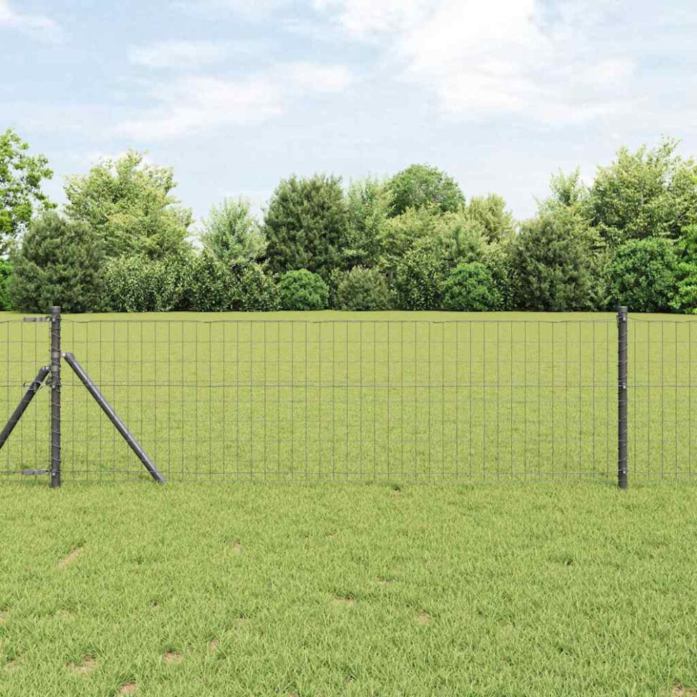 Vidaxl Ground Fix Welded Wire Fence 25 X 0.6 M (W X H) 8721158237613