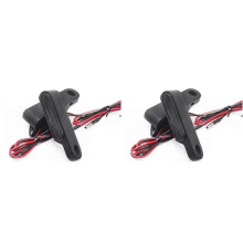 4x Handlebar Led Motorcycle Flasher Amber Flowing Water 12V IP68 Waterproof Turn Signal Light Lamp Indicators