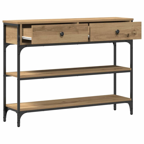 VidaXL vidaXL Console Table Artisan Oak 100 x 25 x 75 cm Engineered Wood 1