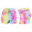 Womens Tie Dye Ripped Denim Shorts  M 1
