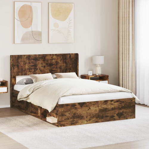 VidaXL vidaXL Headboard Smoked Oak PB