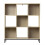 9-compartment storage shelf with metal legs 1