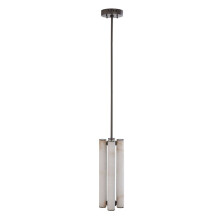 Vertical chandelier in alabaster and metal, 55 cm high - MONTAIGNE