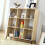 9-compartment storage shelf with metal legs 6