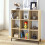 9-compartment storage shelf with metal legs 3