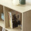 9-compartment storage shelf with metal legs 4