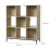 9-compartment storage shelf with metal legs 5