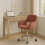 Adjustable velvet office chair - Ross 7