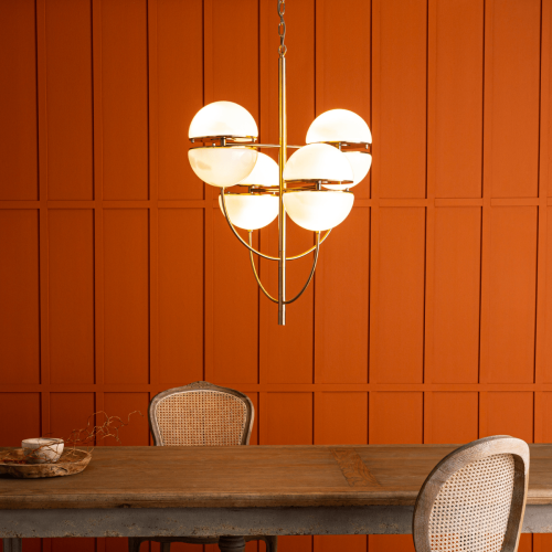Signature Montmartre chandelier 4 globes - H100 cm 2