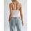 Women Y2k Spaghetti Strap Tank Tops  S 4