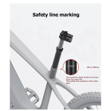 Bike Wireless Dropper Seatpost IP67 Waterproof Rechargeable Automatic Lifting Travel 100mm Electric Seatpost 31.6