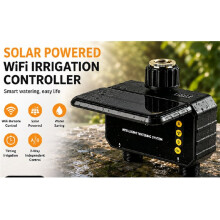 Minuterie D'Arrosage Solaire WiFi pour Tuyau D'Arrosage, Système D'Arrosage Automatique à 2 Zones
