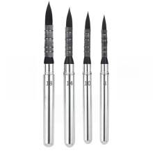 4 Pinceles de Acuarela de Pelo Sintético de Ardilla para Pintura Artística y Acrílica