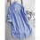 Womens Striped Button Down Shirts Classic Long Sleeve Stylish Collared Work Blouses Tops Deep  L 3