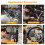 6x Coilover Spanner Wrench Set Adjustable C-Shape Shock Spanner Hook Wrench Tool 7