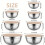 31Pcs Stainless Steel Mixing Bowl Set with Lids Nesting Prep Salad Baking 6