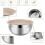 31Pcs Stainless Steel Mixing Bowl Set with Lids Nesting Prep Salad Baking 2