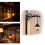 Vintage Library Lantern Bookshelf Light,  Hanging Lamp Warm LED Decor 2