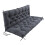 Waterproof Backrest Swing Cushion, 2-3 Seater Patio Swing Replacement Pad, Multi Sizes, Gray 100x100x10cm 1