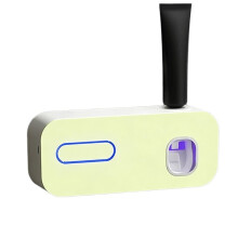 HOMEFISH Portable UV Toothbrush Sterilizer Holder Rechargeable Wall Mount Cordless Electric Toothbrush Dryer C