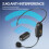 Microfone Sem Fio Portátil com Display Digital LED para Megafone, Microfone de Cabeça/Lavalier 2.4G 1