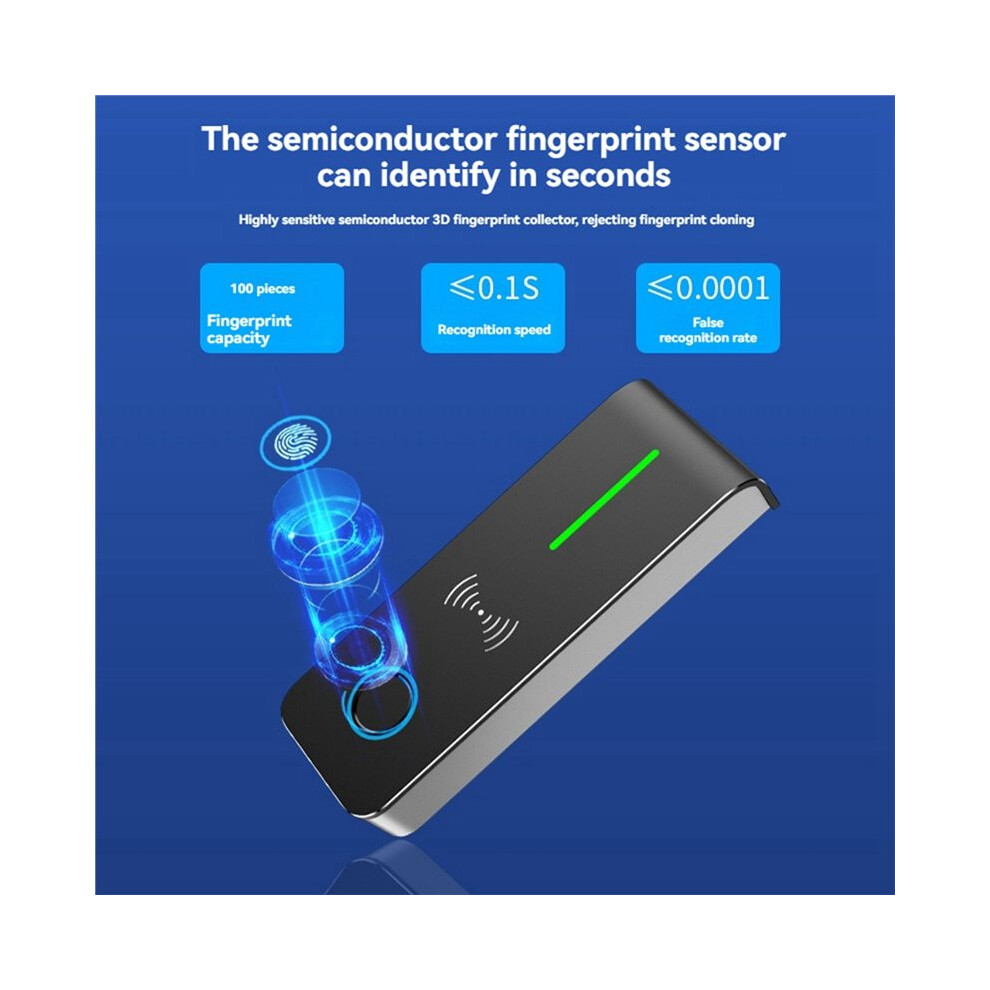 An90f Ttlock Nfc Ip67 Wasserdichter Zutrittskontroll-App Fingerabdruck-Kartenleser Türöffnung Normalerweise Offener Modus A