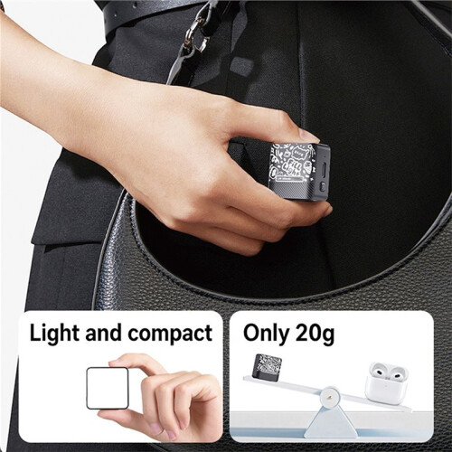 Éclairage LED Magnétique pour  pour Osmo Pocket 3/4, Éclairage Vidéo pour Vlogging, Éclairage pour  Caméra avec Fixation Griffe 2