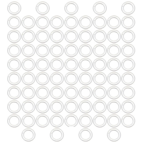 200St Plastic Gordijnaccessoires Transparante Ringhangers
