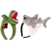 2St Cartoon Dieren Haarbanden Zachte Stoffen Hoofdband Voor Kinderen