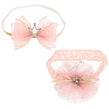 2St Baby Haaraccessoire Kroontje Roze Dagelijks En Foto's