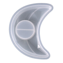1Siliconen Resin Mal Voor Tealight Kaarsenhouder Met Maanmotief