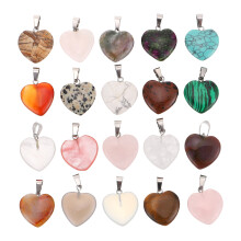 20St Hartvormige Steen Sieraden Decoratie Voor DIY Accessoires