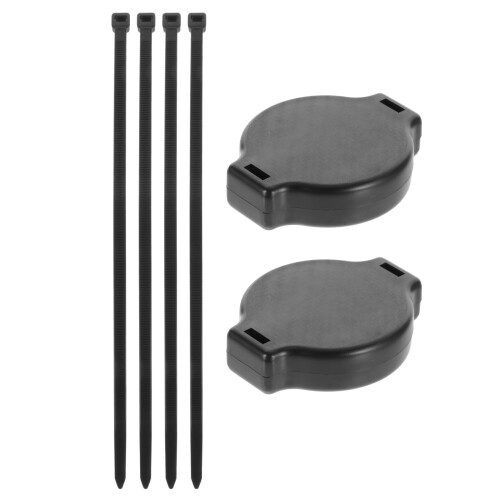 1Set Houder Zwart Met Stevige Pla Montage