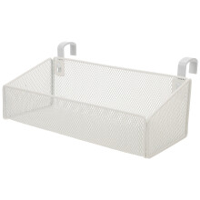 1Set Witte Ijzeren Wandmand Voor Nette Opslag