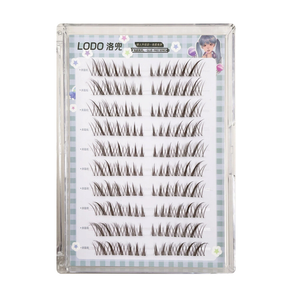 Dcph-Clothing (A) Fluffy Natural Look False Eyelashes - Reusable & Comfortable